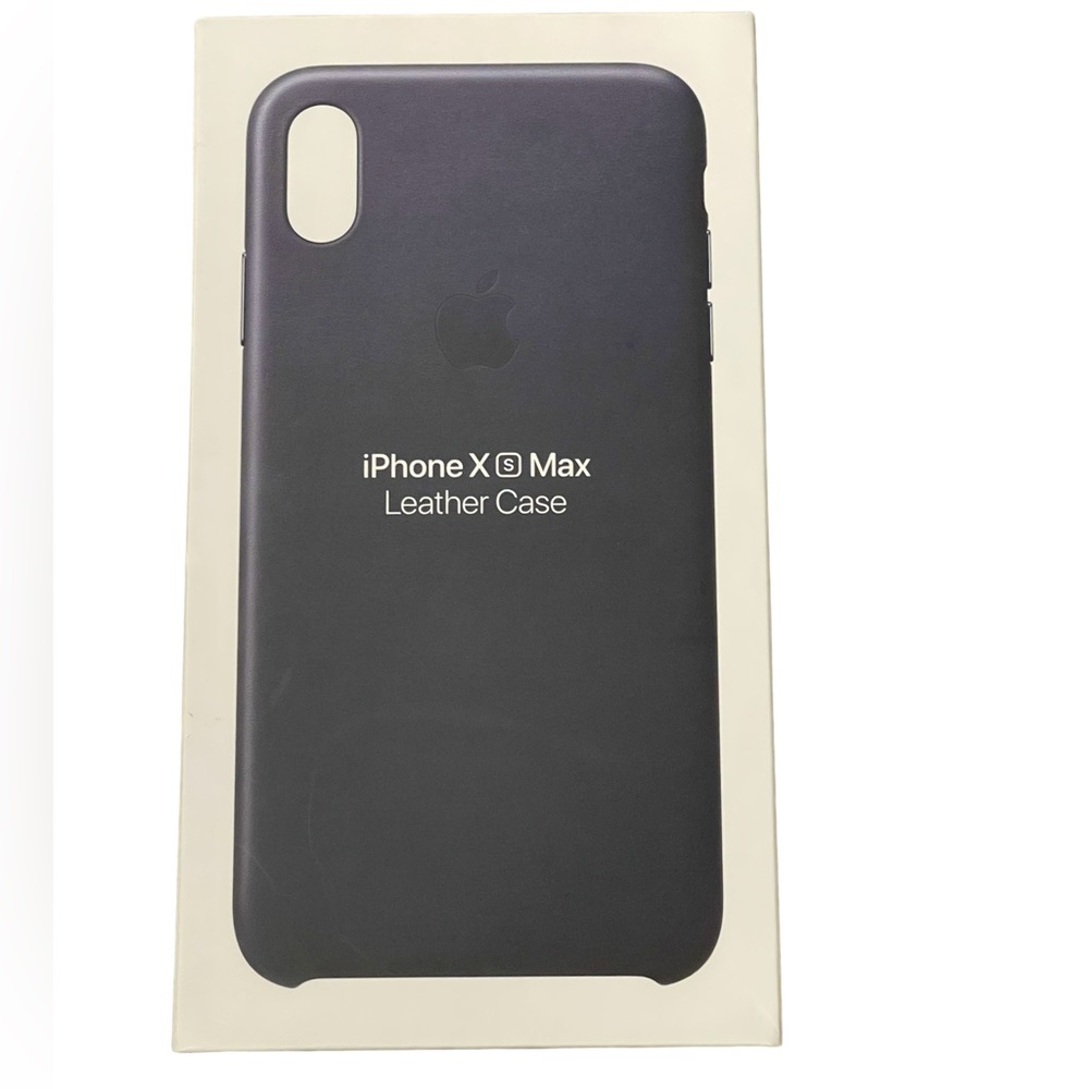 Apple iPhone Xs Max Leather Case Midnight Blue NWT